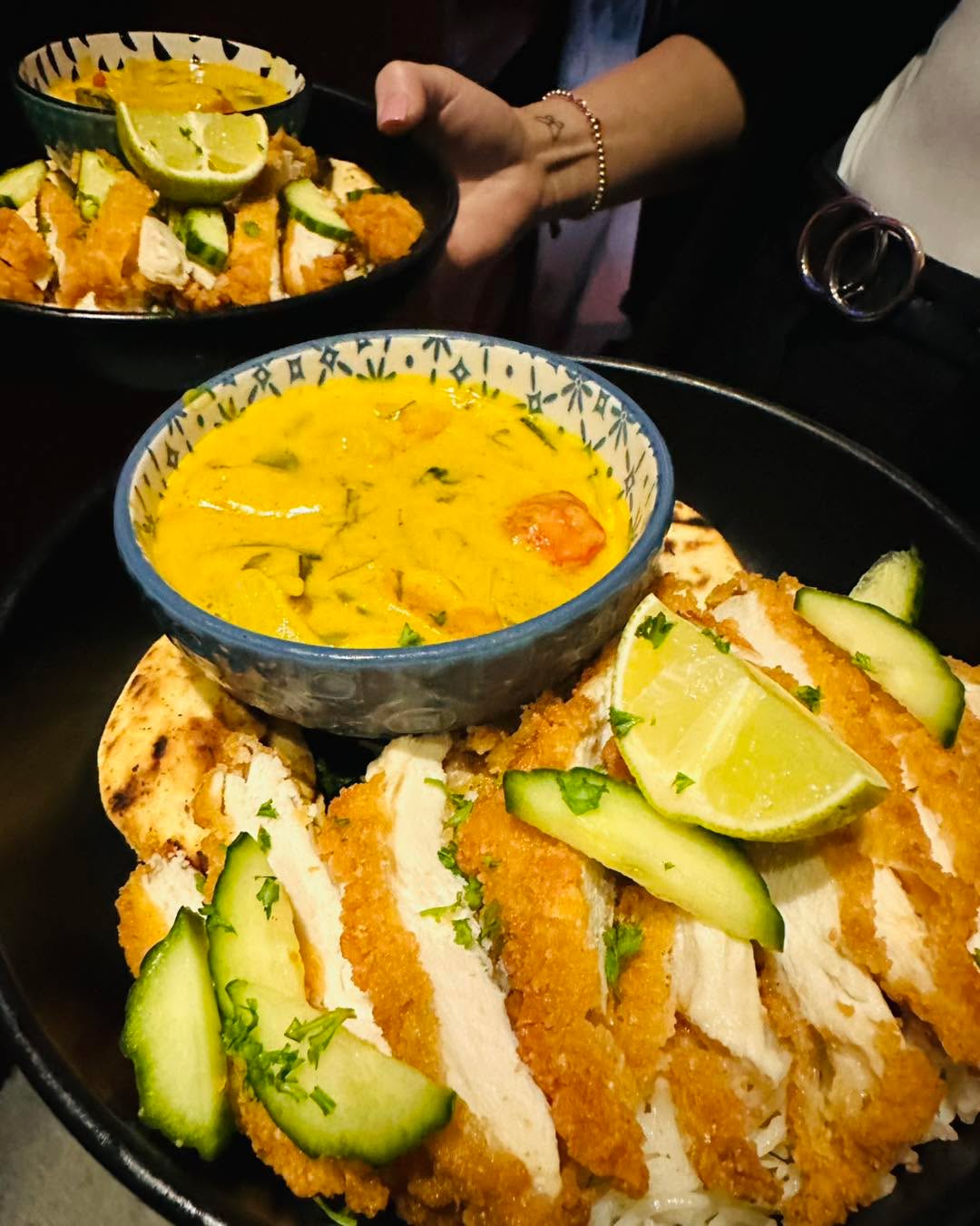 Chicken katsu at The Bank