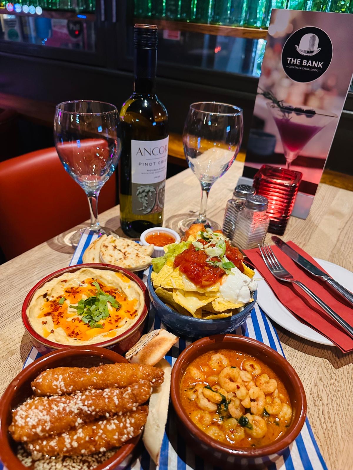 Tapas sharing plates at The Bank